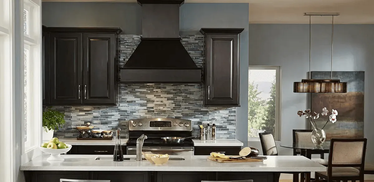 Kitchen cabinet painting and refinishing in a modern kitchen in Orange, CA